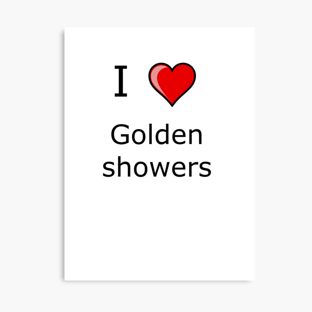 I LOVE golden showers shirt kinky sex/ image