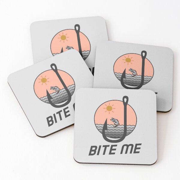 Item preview, Bite Me, Funny Fishing Design designed and sold by MRCoopGroup.