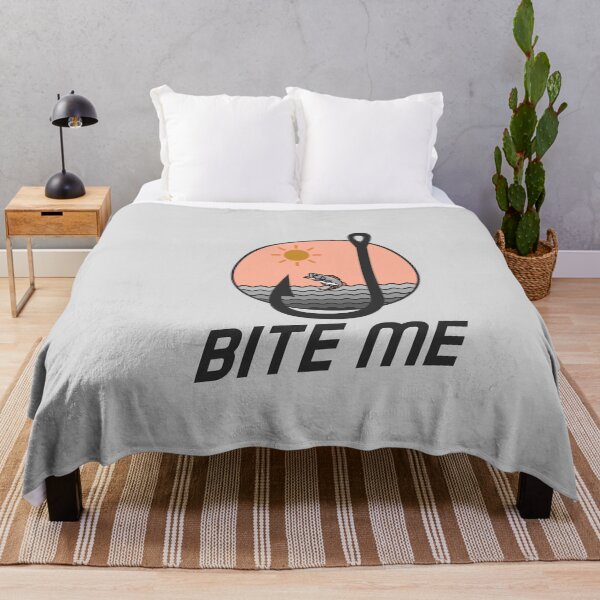 Item preview, Bite Me, Funny Fishing Design designed and sold by MRCoopGroup.