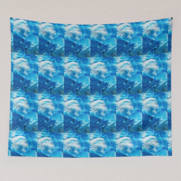Item preview, Blue Blocked Patterned Ocean  designed and sold by ShopManea.