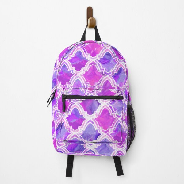 Item preview, Painted Marrakesh Inspired Moroccan In Purple & Magenta designed and sold by TigaTiga.