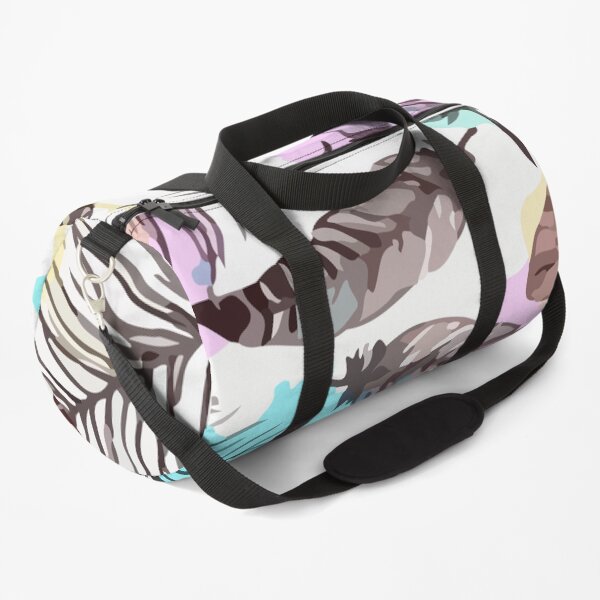 Hand drawn feathers seamless pattern Duffle Bag