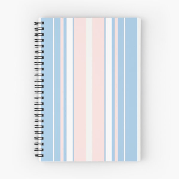 Item preview, Baby Blue Baby Pink Vertical Balanced Stripes designed and sold by weirdAffect.