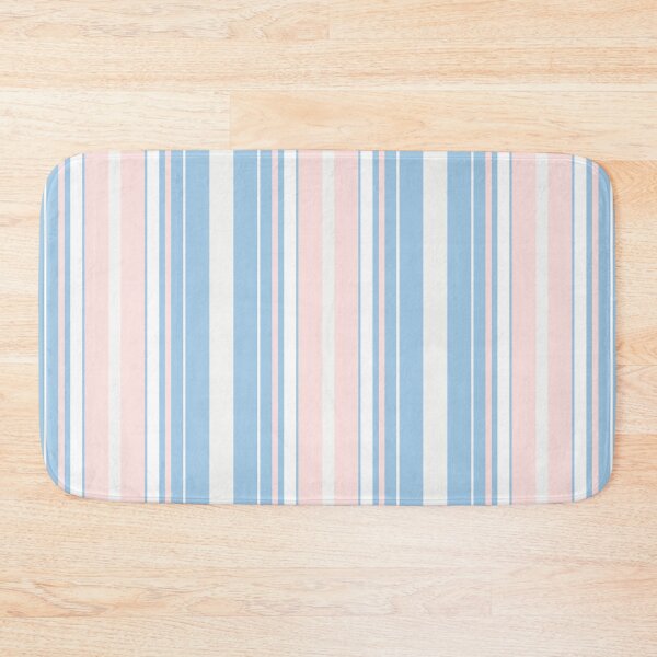 Item preview, Baby Blue Baby Pink Vertical Balanced Stripes designed and sold by weirdAffect.