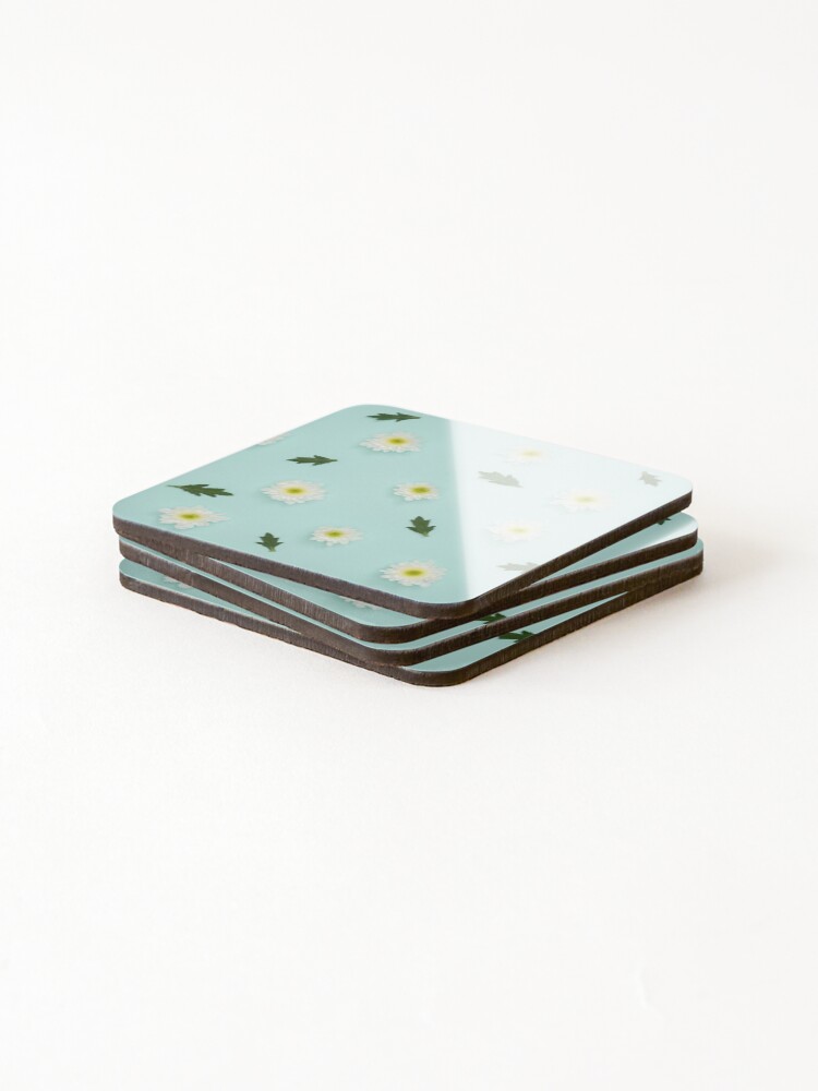 Thumbnail 4 of 5, Coasters (Set of 4), Cool flower pattern designed and sold by Basic310.