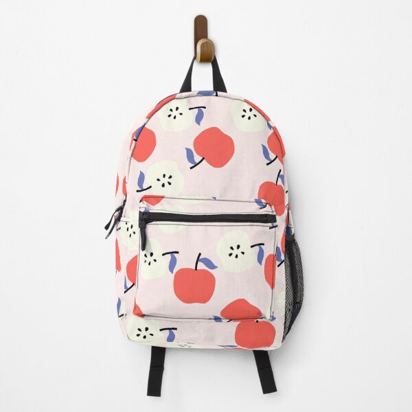 Item preview, Red Apple Pattern on Pink Background designed and sold by kapotka.