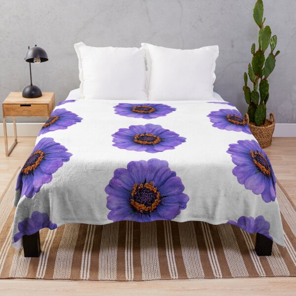 Item preview, Zinnia Elegans Purple Flower Common Zinia designed and sold by monica-mirt.