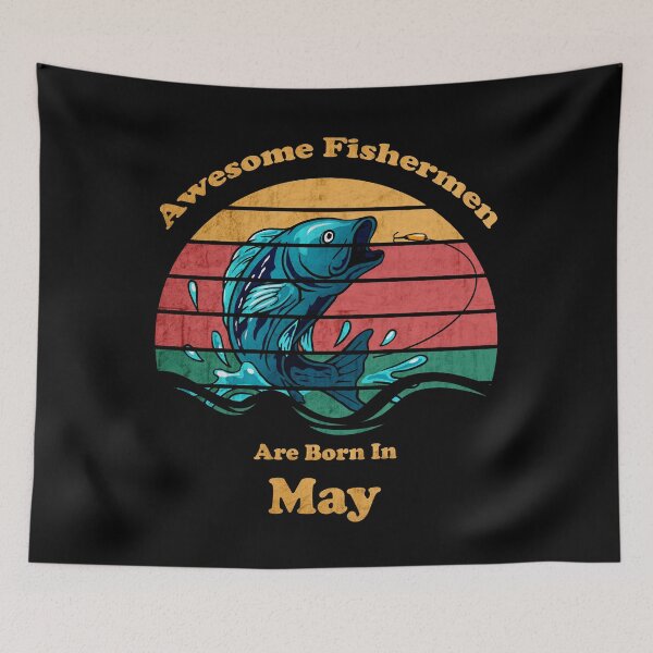 Item preview, Fishing Log Book Awesome Fisherman Are Born In May designed and sold by Thedoode.
