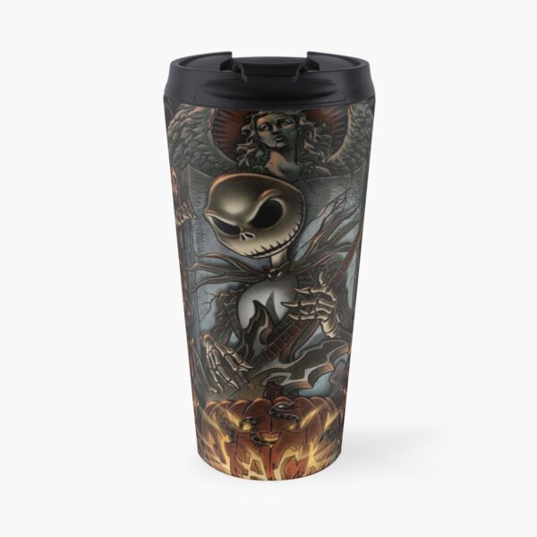Jack Skellington Goth dark Heavy Metal Design Travel Mug