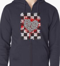 Emo Ska Skulls Zipped Hoodie