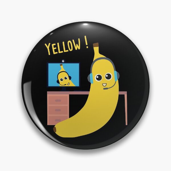 Item preview,  yellow bananas with a video conference designed and sold by Catcrea.