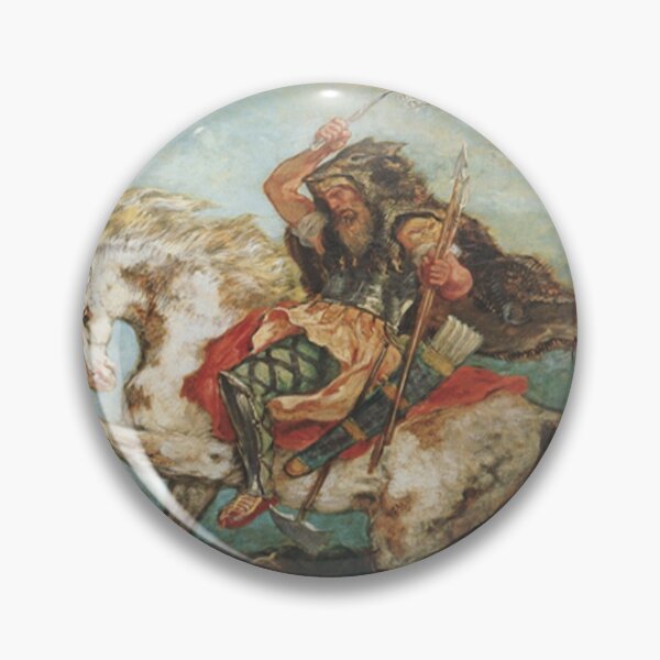 Item preview, Attila and his Hordes Overrun Italy by Eugene Delacroix designed and sold by VikingRunes.