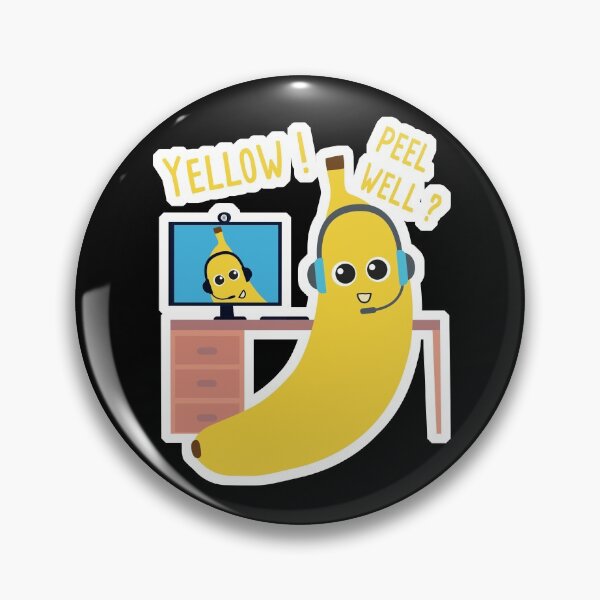 Item preview,  Peel = feel yellow bananas with a video conference designed and sold by Catcrea.