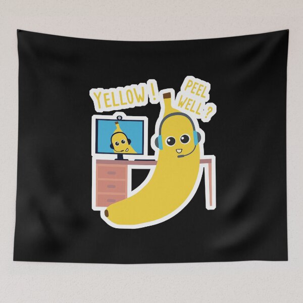 Item preview,  Peel = feel yellow bananas with a video conference designed and sold by Catcrea.
