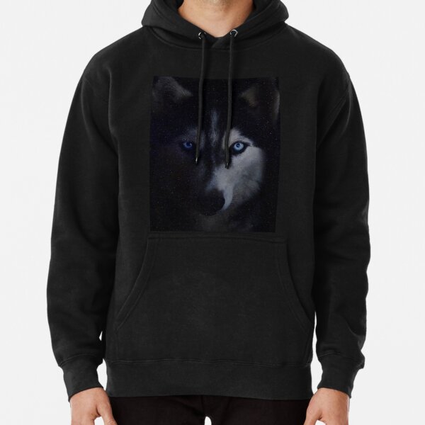 cool siberian husky Pullover Hoodie