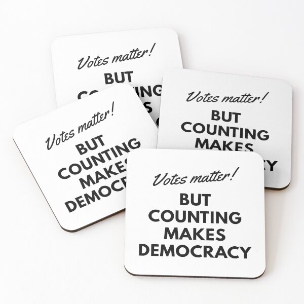 Item preview, Votes Matter! But Counting Makes Democracy For Trump Resistant designed and sold by mcshirtface.