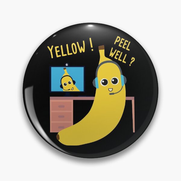 Item preview,  Peel = feel yellow bananas with a video conference designed and sold by Catcrea.