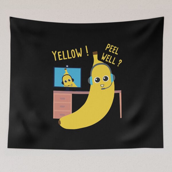 Item preview,  Peel = feel yellow bananas with a video conference designed and sold by Catcrea.