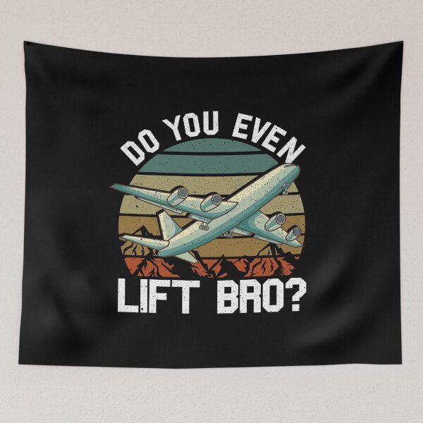 Item preview, Funny Do You Even Lift Bro Airplane Pilot Flying designed and sold by perfectpresents.