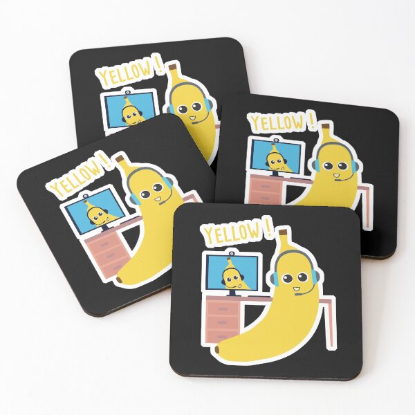 Item preview, funny Pun yellow bananas with a video conference designed and sold by Catcrea.