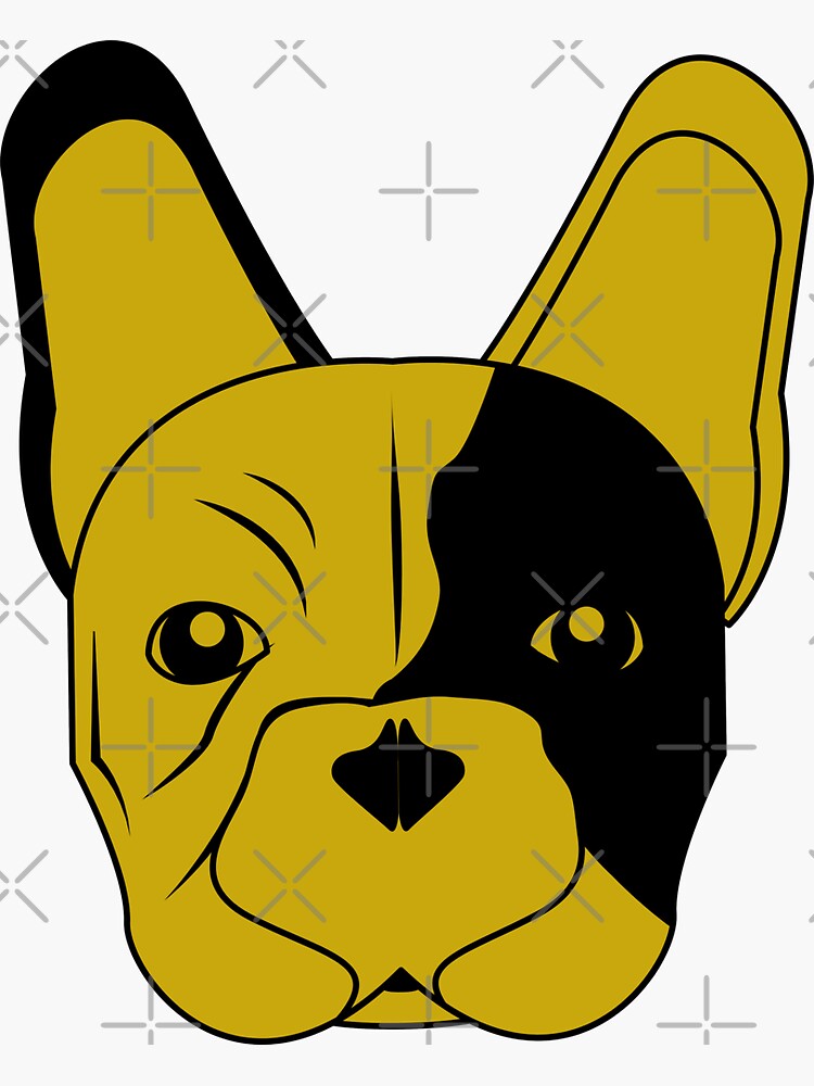 "Mustard (moutarde) French Bulldog cute stickers cute tshirts