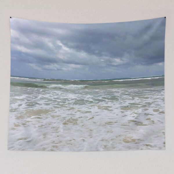 Item preview, Moody Blue / Beach / Ocean Gray / Foamy Water / Sea Glass / Waves / Surf / designed and sold by artenvironments.
