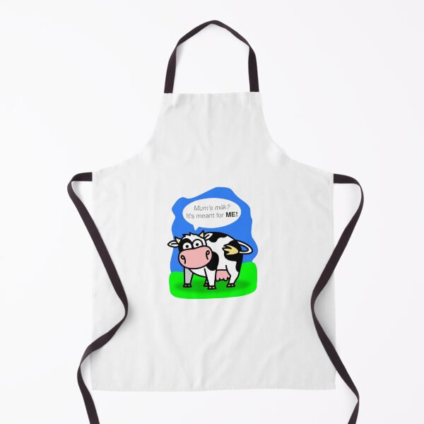Item preview, A calf in comic style saying Mum's milk? It's meant for ME! designed and sold by greengoodnich.