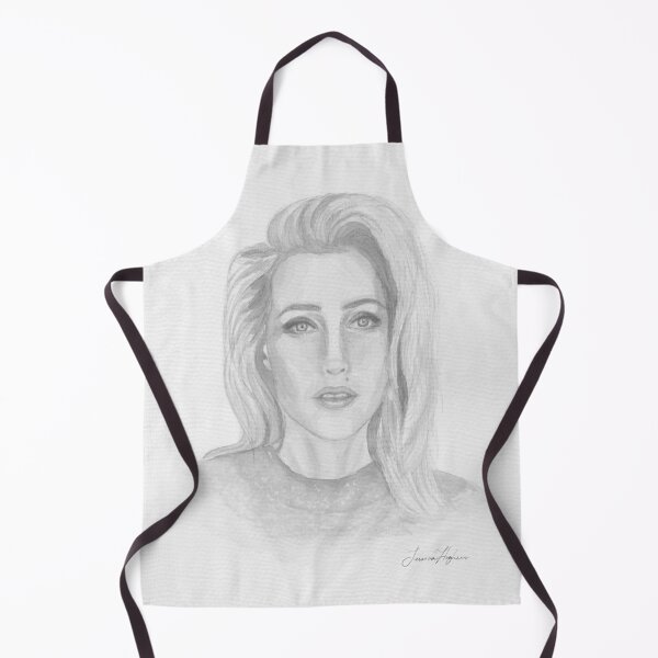 Item preview, Gillian Anderson Watercolour Painting Pencil Portrait designed and sold by scullysblazer.