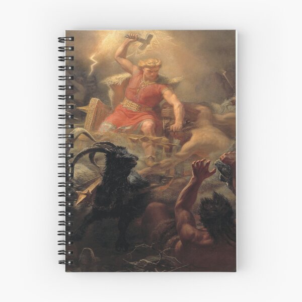 Item preview, Thor's Fight with the Giants by Mårten Eskil Winge designed and sold by VikingRunes.