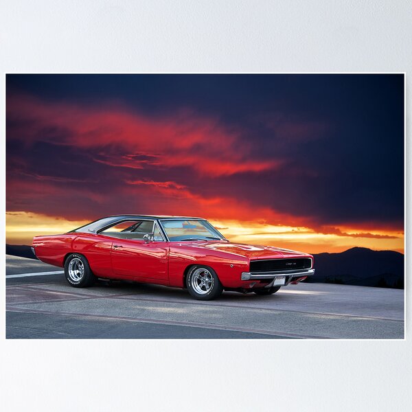 Dodge Charger Muscle Car RT R/T Sexy Hot Girl Auto Poster – My Hot