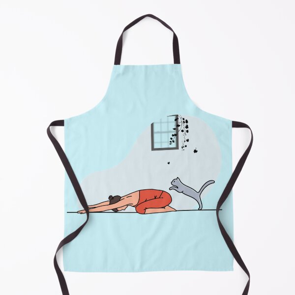 Item preview, YOGA PRACTICE WITH CAT Child's pose designed and sold by Trio's Stuff.