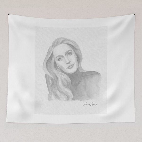 Item preview, Gillian Anderson All About Eve Watercolour Painting Pencil Drawing Portrait designed and sold by scullysblazer.
