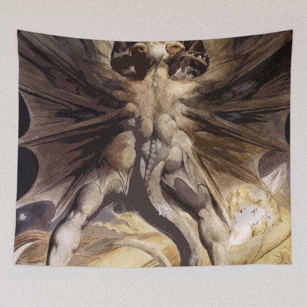 Item preview, The Great Red Dragon by William Blake designed and sold by VikingRunes.