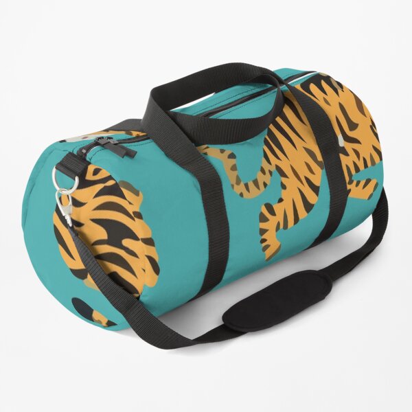 Seamless pattern with cute tigers Duffle Bag