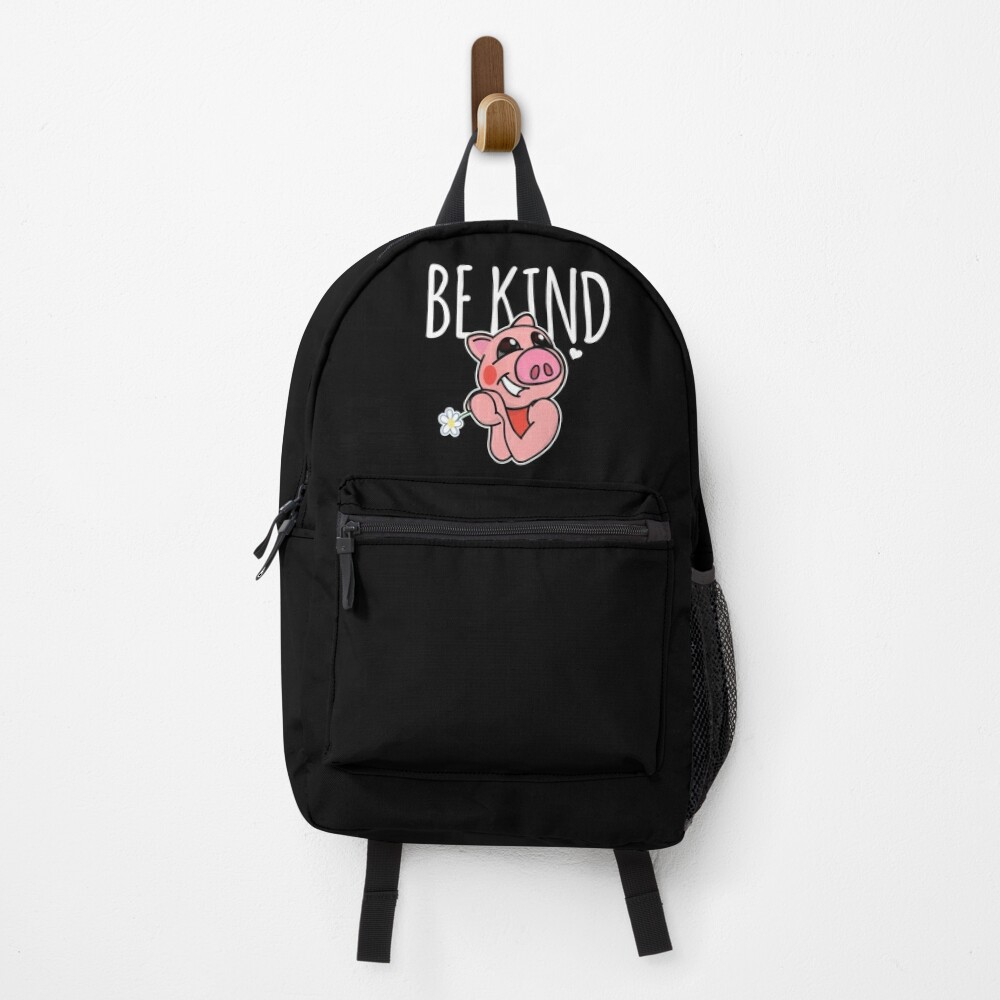 Be Kind Piggy Game Character Backpack By Theresthisthing Redbubble - mochila de piggy roblox