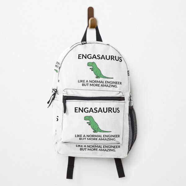 Item preview, Funny cartoon Mechanical ENGINEER Dinosaur designed and sold by OneTimeEngineer.