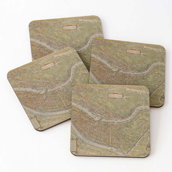 Item preview, Vintage Lyon France Map (1572) designed and sold by BravuraMedia.