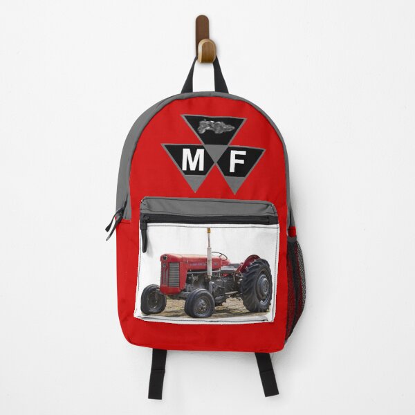 Red vintage tractor Backpack