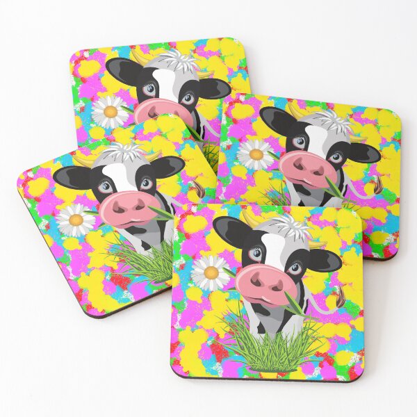 Item preview, Cow Pop Colour/Color Tie Dye Background Funky Cool Indie designed and sold by IBMClothing.