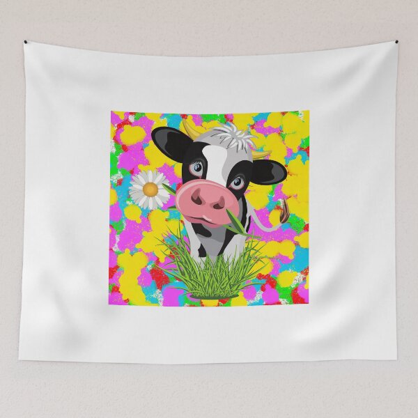 Item preview, Cow Pop Colour/Color Tie Dye Background Funky Cool Indie designed and sold by IBMClothing.