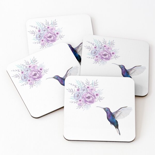 Item preview, Hummingbird Lilac Flowers Design designed and sold by KatesFunnyArt.