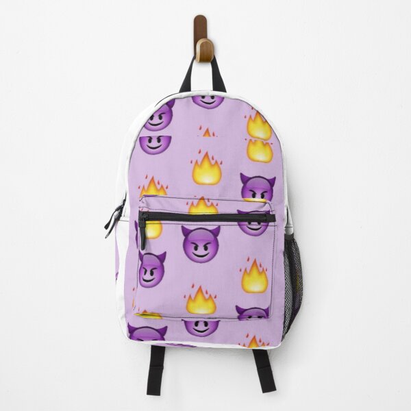 Item preview, Evil Devil Fire Emoji Purple Pattern Mask designed and sold by Grace-Cop.