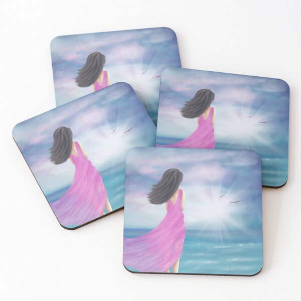 Item preview, Pretty Girl Looking at the Sea | Romantic Design designed and sold by DinaKD.