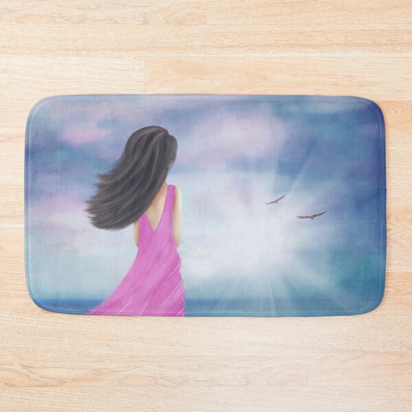 Item preview, Pretty Girl Looking at the Sea | Romantic Design designed and sold by DinaKD.