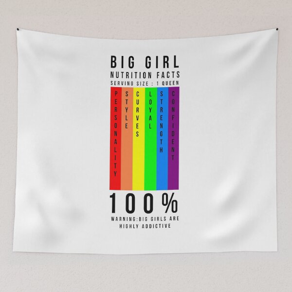 Item preview, Big Girl Nutrition Facts  - For Lesbian designed and sold by Smart Side.
