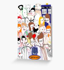 Paint Doktah Who Poster Greeting Card