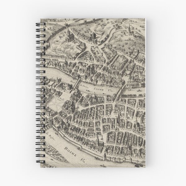 Item preview, Vintage Map of Lyon France (1600s) designed and sold by BravuraMedia.