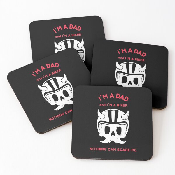 Item preview, I'm a Dad And I'm a Biker Nothing Can Scare Me designed and sold by BlueCloverTrend.