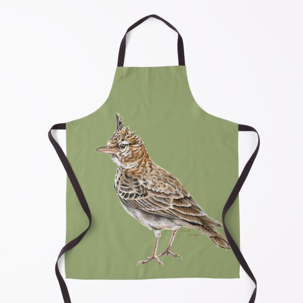 Item preview, Crested Lark in gouaches designed and sold by Elena Casiglio.