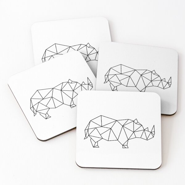 Item preview, Geometric rhino designed and sold by The-Fancy-Space.